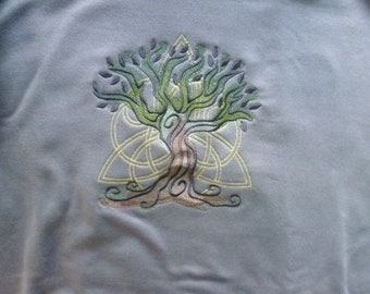 Celtic Tree Hoodie, Tree of Life Hoodie, Yggdrasil Hoodie, Embroidered hoodie, XS - 5XL HEAVY HOODIE