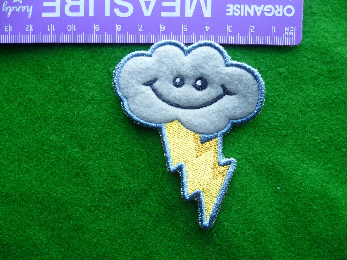 Happy cloud patch cute cloud storm cloud embroidered sew on  etsy Happy cloud patch cute cloud storm cloud embroidered sew on  etsy