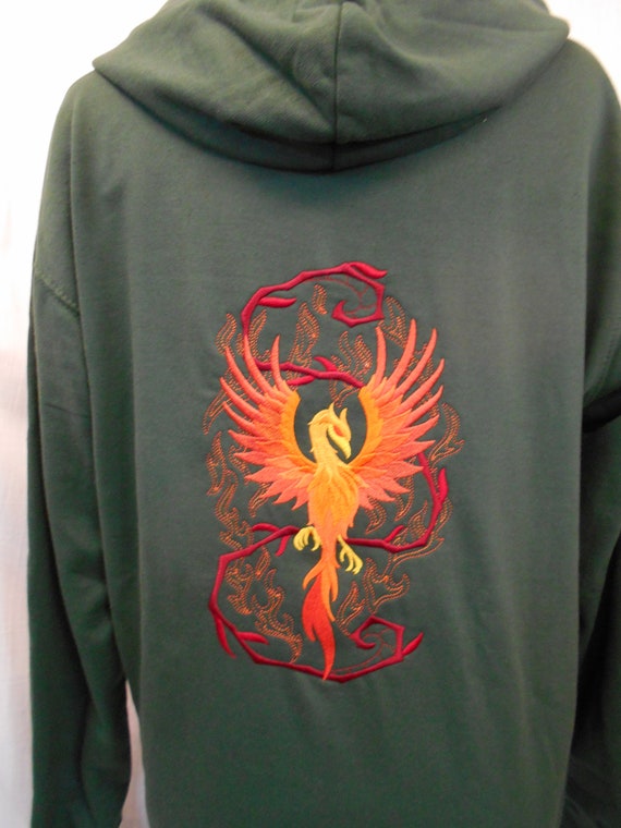 Phoenix Zip up Hoodie, PREMIUM Phoenix Zoodie, Phoenix