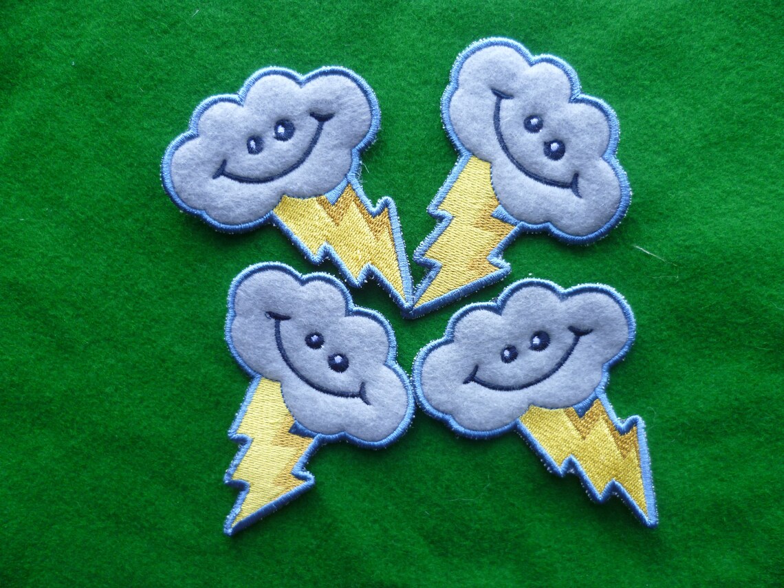 Happy cloud patch cute cloud storm cloud embroidered sew on  etsy Happy cloud patch cute cloud storm cloud embroidered sew on  etsy