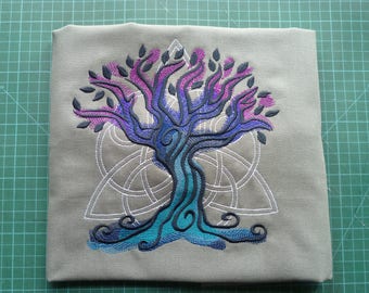 Celtic Tree Cushion Cover Embroidered Cushion design decorative Pillow Tree of Life cushion Yggdrasil cushion