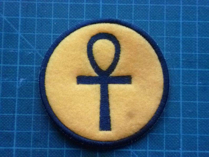 Ankh Patch Egyptian Ankh Applique Patches Embroidered Sew on Etsy
