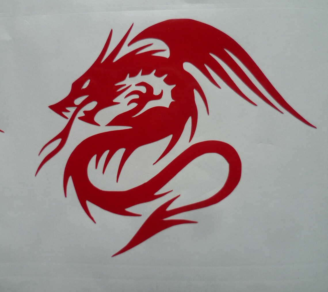 Dragon Sticker Dragon Car Sticker Dragon Decal Dragon Etsy