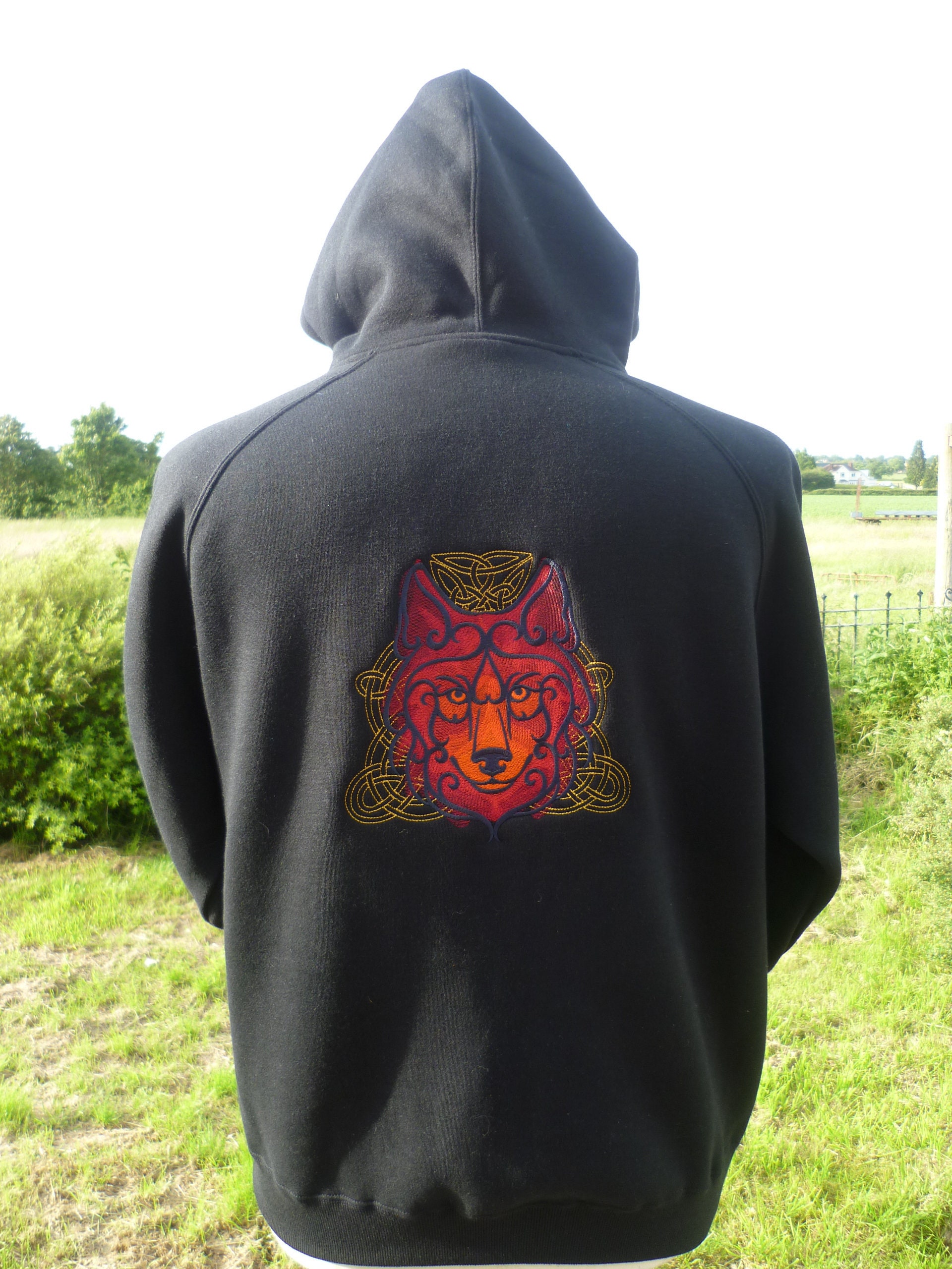 ウルフ パーカー、ウルフ ジップアップ プレミアム、刺繍デザイン