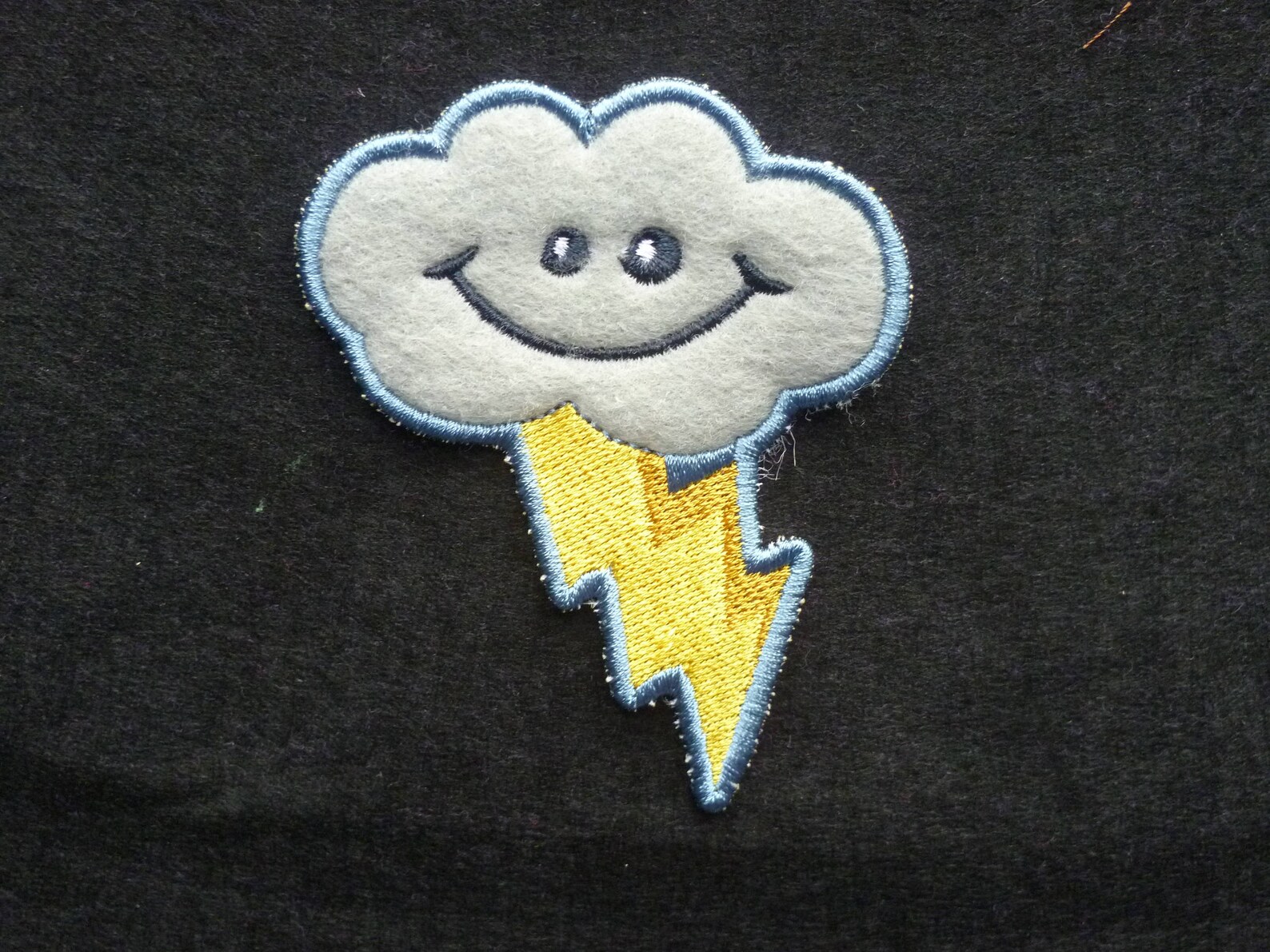 Happy cloud patch cute cloud storm cloud embroidered sew on  etsy Happy cloud patch cute cloud storm cloud embroidered sew on  etsy