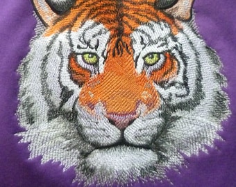 Embroidered tiger hoodie discount