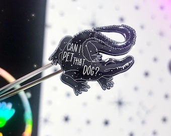 Handcrafted alligator Pin - acrylic alligator pin - alligator badge - alligator pin - alligator lapel pin - alligator accessories
