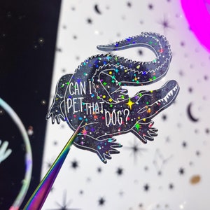 Alligator sticker - stickers - pet alligator sticker - crocodilian sticker - animal stickers - water bottle sticker - celestial stickers