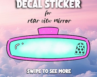 Mini ghost decal sticker - rear view mirror decal - vinyl decal sticker - car decal sticker - window decal - decorative car accessory
