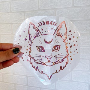 Cat Sun Catcher - Rainbow SunCatcher - Save Birds from window - suncatcher - window prism - rainbow window film - rainbow decal - cat