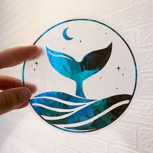 Atrapasol de ballena - Atrapasol arcoíris - Salva a los pájaros de la ventana - Atrapasol - Prisma para ventana - Película arcoíris para ventana - Creador de arcoíris