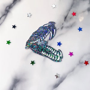 Adesivos de cobra - adesivos de caveira de cobra - adesivos lunares - adesivos de bruxa - adesivos de réptil - adesivos de garrafa de água - adesivos celestiais