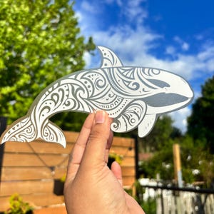 Orca decal sticker - killer whale decal - vinyl decal sticker - car decal sticker - window decal - sticker - vinyl sticker - whale car decal