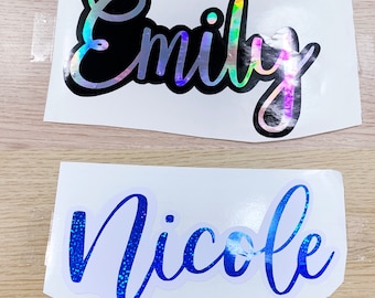Name stickers - stickers - waterproof stickers - name decal stickers - water bottle sticker - laptop sticker - vinyl name - rainbow sticker