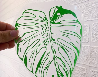 Monstera Sun Catcher - Rainbow Sun Catcher - Ratuj ptaki z okna - roślinny łapacz słońca - pryzmat okienny - tęczowa folia okienna - naklejka tęczowa