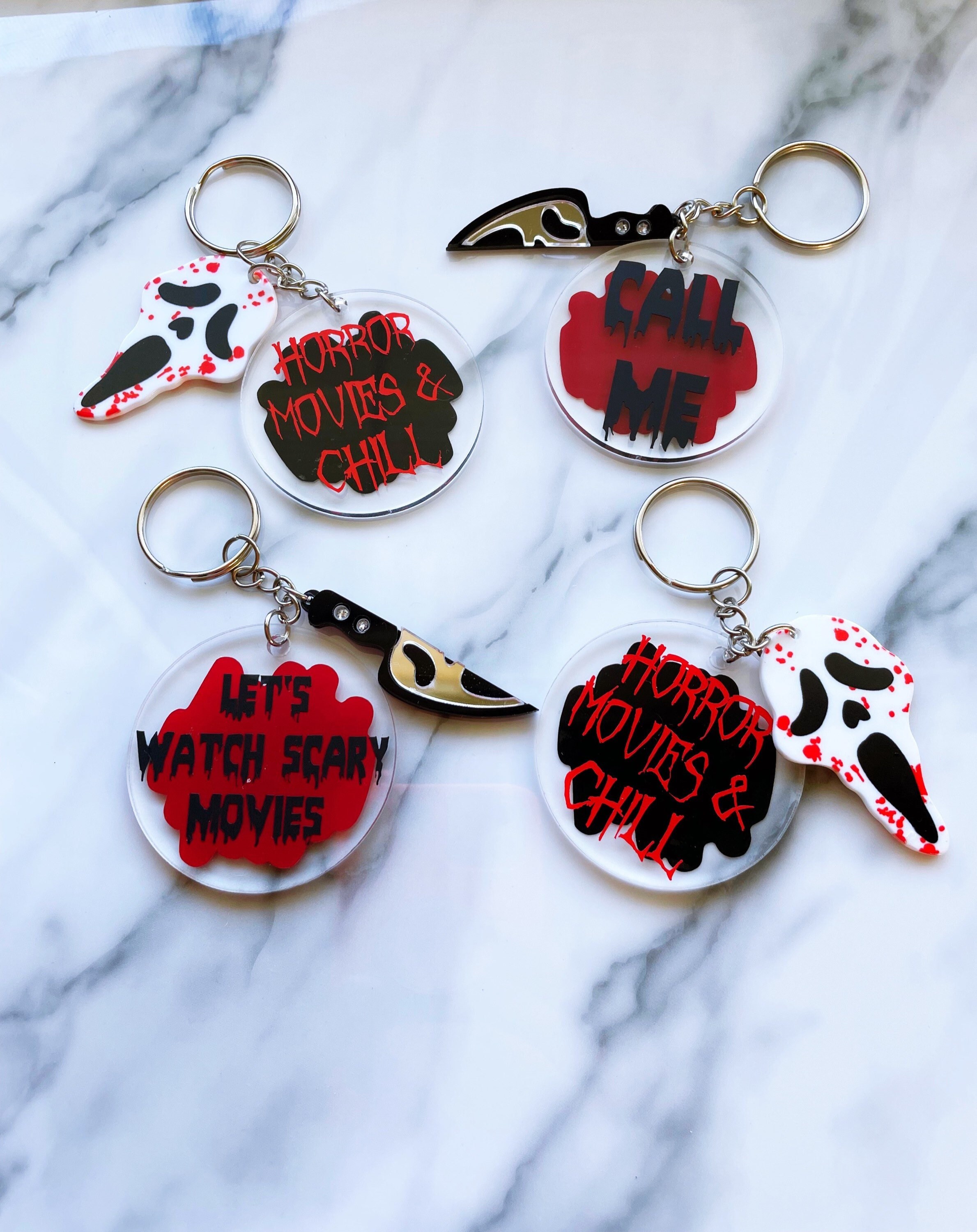Horror keychains clearance