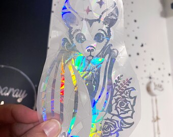 Bat sun Catcher - Rainbow Sun Catcher - Save Birds from window - window sticker - rainbow window film - bat sticker
