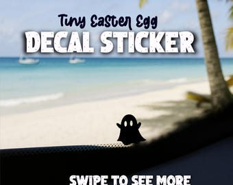 Tiny ghost decal stickers - easter egg car decal sticker - mini ghost decal sticker - window decal - decorative car accessory