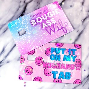 Skins pour cartes de crédit Bougie ass wife Debit - Sticker pour carte de débit - Stickers pour cartes de crédit - Sticker carte - Sticker de débit onglet mari