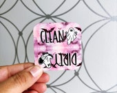 Dishwasher magnet clean dirty- spooky magnet - spooky accessories - ghost magnet - spooky dishwasher magnet - clean dirty magnet