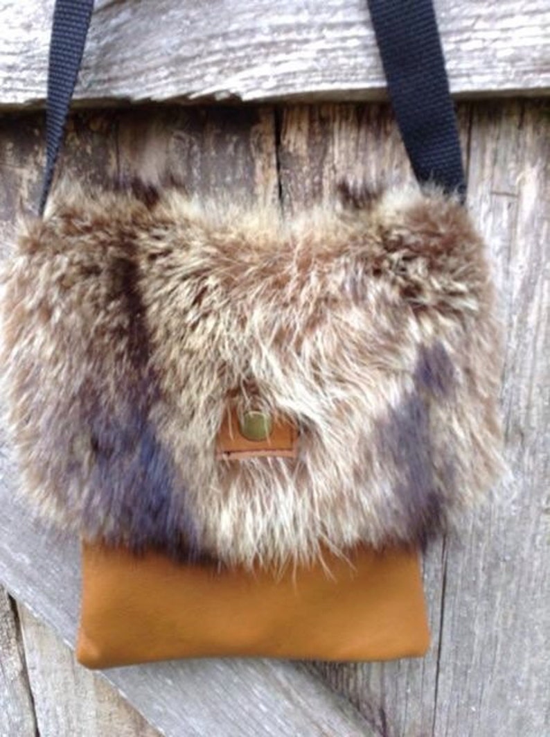 small fur purse