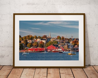 Lunenburg Waterfront Photograph, East Coast Print, Nova Scotia, Boat Harbor, Fine Art Print, Cottage Decor, Beach Art, Canvas & Metal