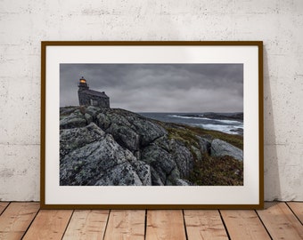 Lighthouse Photograph, East Coast Print, Rose Blanche Newfoundland, Fine Art Print, Cottage Decor, Beach Art, Nautical Decor, Canvas & Metal