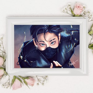 Lámina Bang Chan 5-Star, ilustración STRAY KIDS, print Stay, ilustración kpop Bang Chan, ilustración comeback Stray Kids 2023 A3/A4/A5 /A6