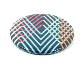 Espejo de bolsillo de tela Geofabulous, espejo de bolso