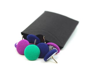 Handmade Colourful Push Pins, Colour Block Inspired Desk Decor, Set of 10