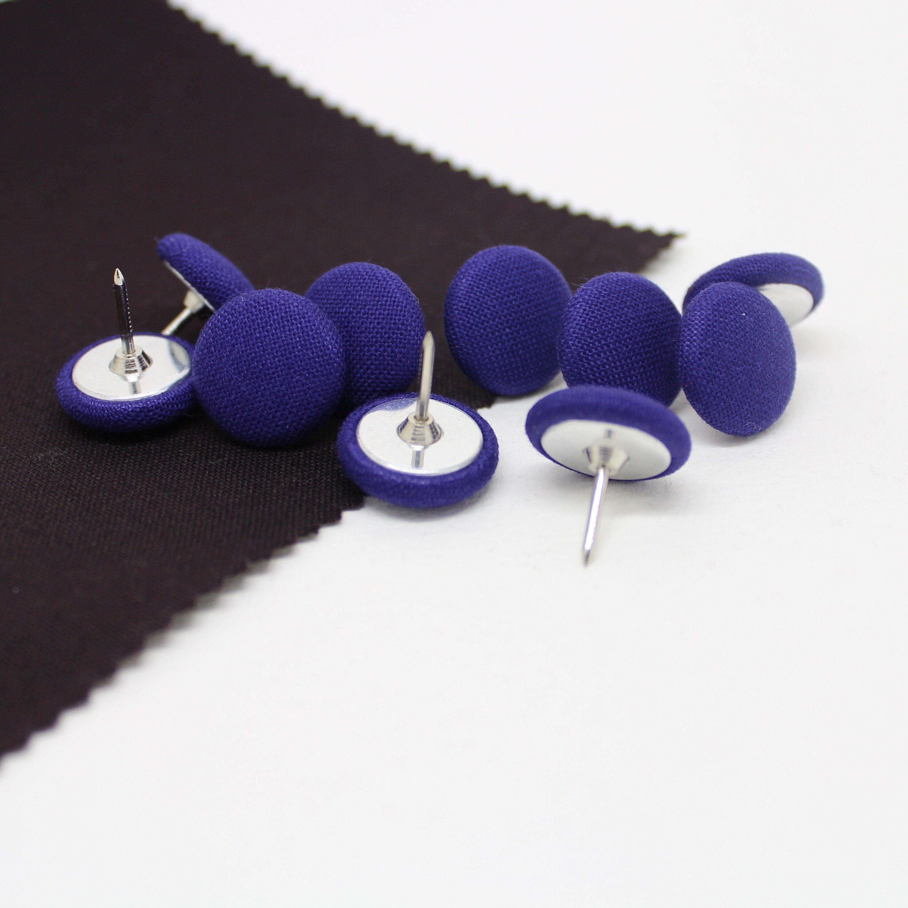 Regal Purple Kona Fabric Push Pins, 10 Piece - Etsy