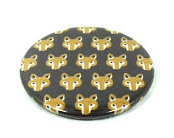 Fox Pocket Mirror, Handbag Mirror