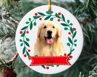 Personalized Pet Ornament. Pet Ornament. Dog Ornament. 67-21 Gift for Dog Mom. Dog Lovers Gift. Custom Dog Christmas Ornament.