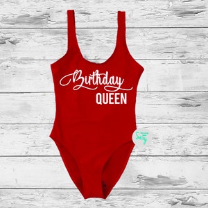 Birthday Queen Swim. Beach Bathing Suit. Birthday Slay Swimsuit. Bachelorette Swimsuit. Birthday Swimwear. One Piece Swim. 9