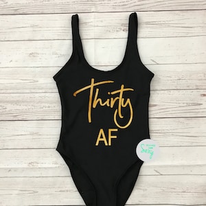 Dirty Af. Beach Bathing Suit. Birthday Swimwear. HE4. Birthday Squad. Dirty 30 Crew Swimsuit. Bachelorette Swim. One Piece Swimsuit.