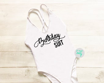 Birthday Suit Swimsuit. Birthday Queen Swimwear. Beach Bathing Suit. One Piece Swim. Squad. Bachelorette Swimsuit. One Piece Swimsuit. 9