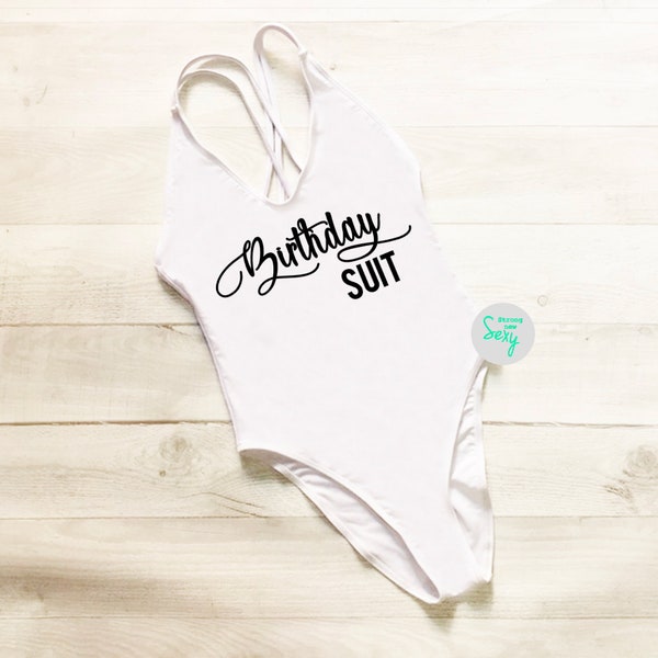 Birthday Suit Swimsuit. Birthday Queen Swimwear. Beach Bathing Suit. One Piece Swim. Squad. Bachelorette Swimsuit. One Piece Swimsuit. 9
