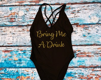 Custom Text Bathing Suit Party Shirts By Strongnewsexy On Etsy