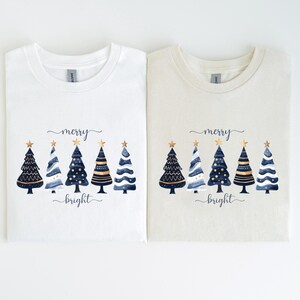 Merry and Bright Tee, Christmas Graphic Tee, Xmas Shirt, Family Christmas Sweatshirt, Merry and Bright Christmas Sweatshirt, Christmas Gift