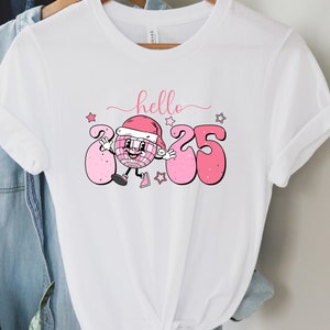 Hello 2025 Christmas Shirt, Happy New Year Shirt, Holiday Outfit, 2025 Holiday Shirt, New Year Party Tee, New Years Eve Tee, New Year Gift