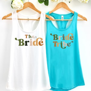 The Bride Tank Top, Bachelorette Party Tank Tops, Brides Maid Tank Top, Wedding Tanks Top, Bride Squad Tanks, Bridal Party Tees, Bridesmaid