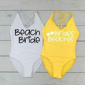 Beach Bride Swimsuit, Bachelorette Swimsuit, Bridal Swimsuit Gifts, One Piece Swimsuit, Bride Squad Swimsuit, Bridesmaid Swimsuit,