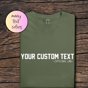 Custom Unisex Shirts, Personalized T-Shirt, Custom Shirt, Custom Tee, Custom Birthday Shirt, Personalized Text Shirt, Custom T-shirt,