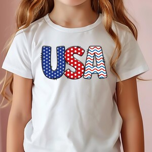 USA Shirt, American Tee, Independence Day Shirts for Kids, Patriotic Shirt, Youth 4th of July Tee, Cute Trendy T-Shirt, Merica Shirt