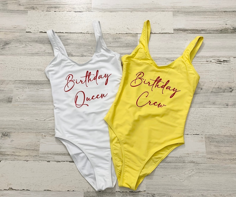 Birthday Queen Swimsuit Birthday Slay Bachelorette Party Etsy