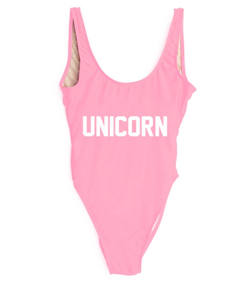 Pink unicorn swimsuit sale