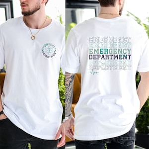 Camisa del Departamento de Emergencias, Regalo de Enfermera de Urgencias, Regalo para Enfermeras Recién Graduadas, Enfermeras Registradas y Técnicos en Medicina de Emergencias, Perfecto para el Equipo de Urgencias.