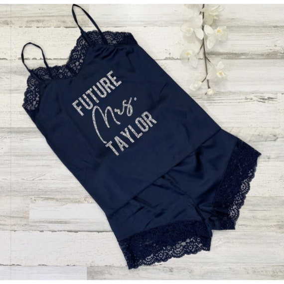 Future Mrs Pajamas Bridal Shower Gift Set Lace Bridal Outfit