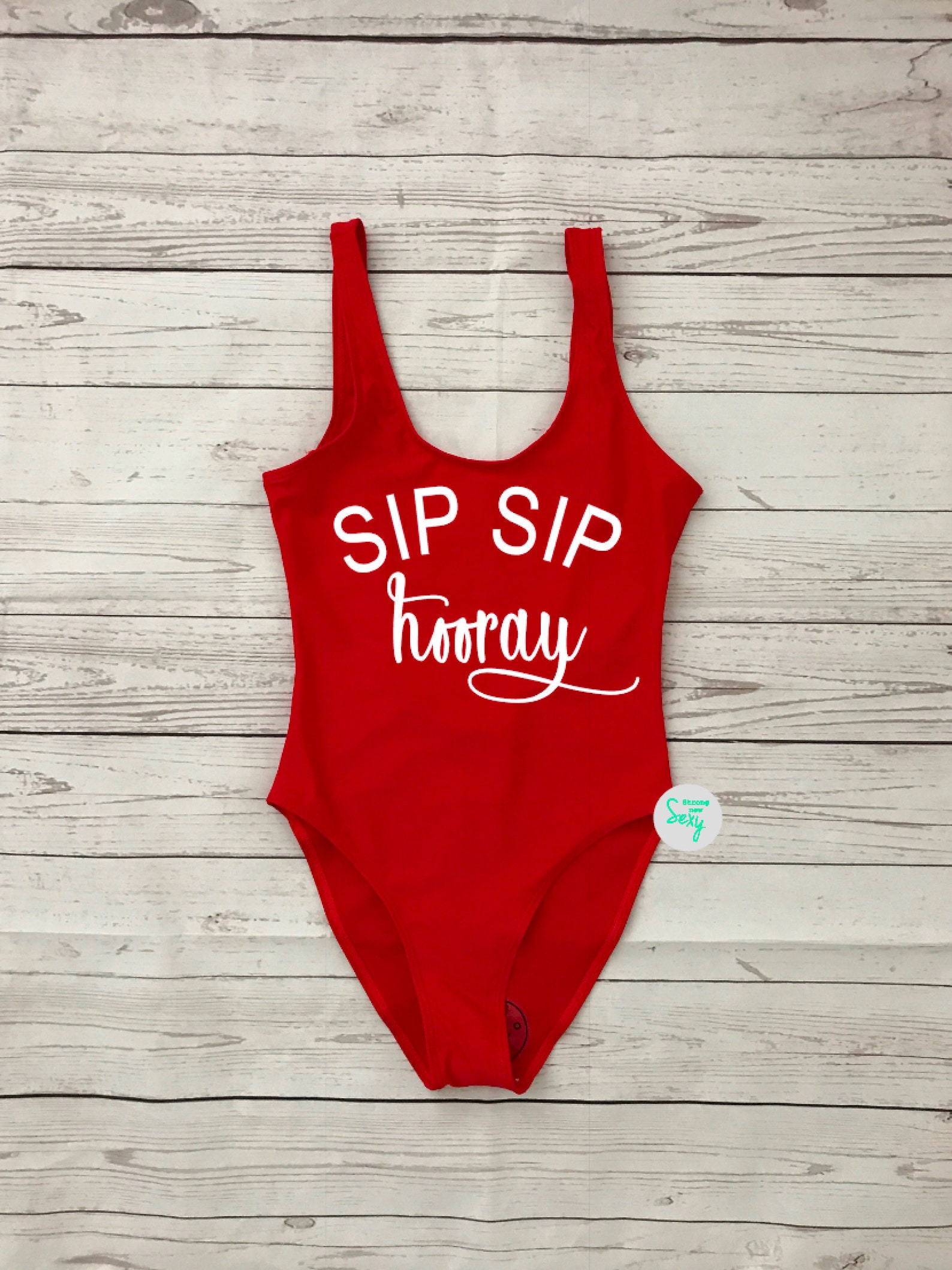 Bachelorette Swimsuit. High Cut Swimsuit. Sip Sip Hooray Etsy