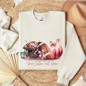 Custom Football Sweatshirt, Game Day Sweatshirt, Football Mom Sweatshirt, Personalized Football Sweatshirt, Football Season Sweatshirt,